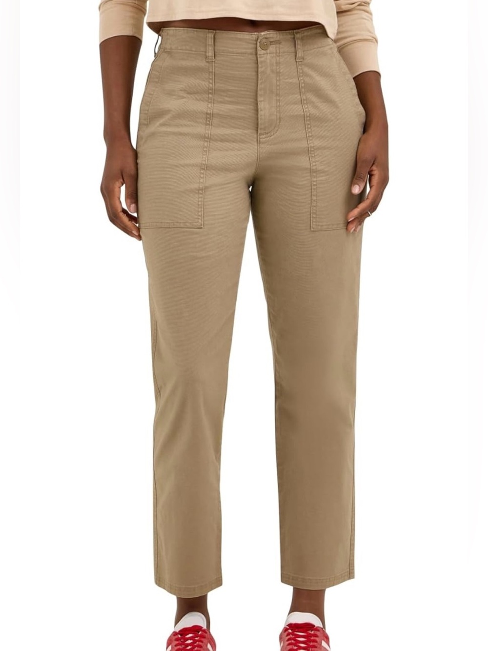 Women’s Lee crop pants, Khaki, size 12